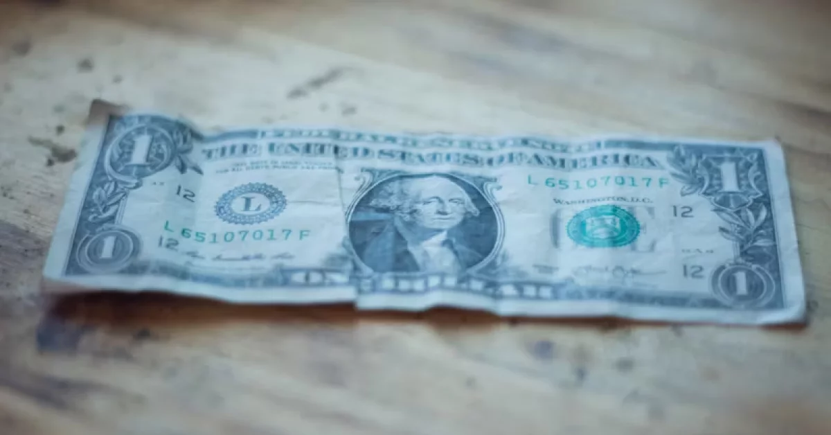USD Dollar Bill with Serial Number